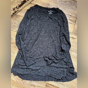 American Eagle Outfitters Heathered Black Blouse